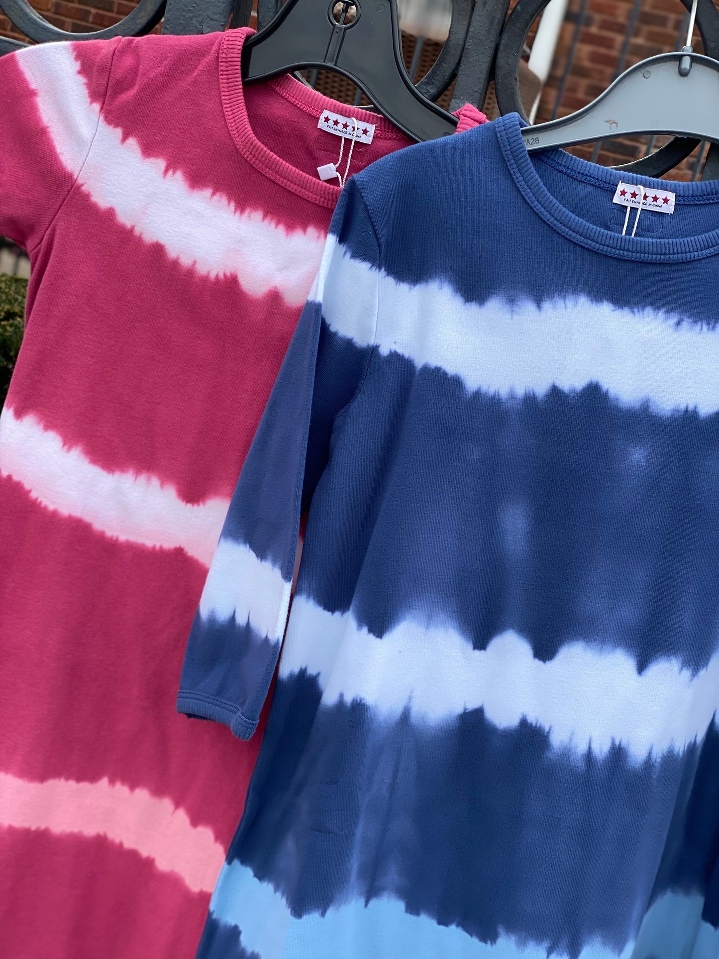 Tie Dye Striped Dress