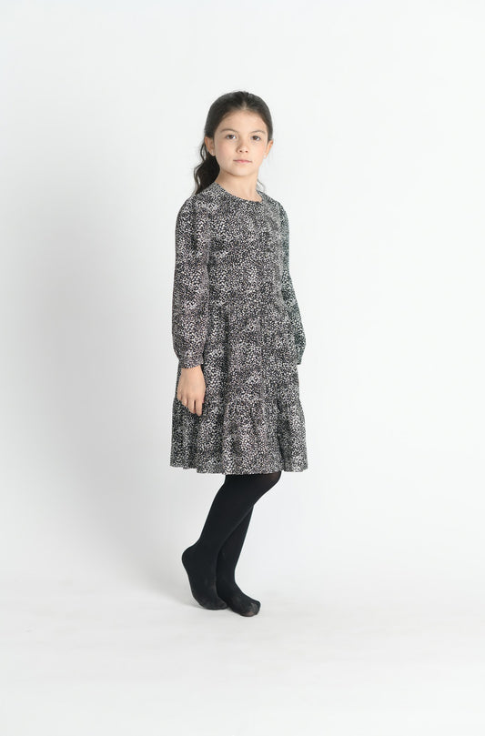 Flower Shimmer Detail Dress