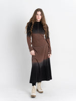 Load image into Gallery viewer, Dip Dye Ribbed Midi Pull On Skirt
