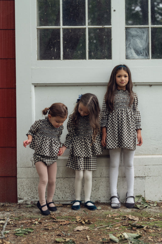 Smocked Plaid Dress