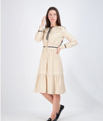 Load image into Gallery viewer, Beige Fit Flare Dress
