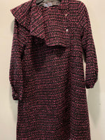 Load image into Gallery viewer, Tweed Black/Pink Dress
