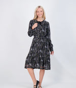 Load image into Gallery viewer, Black Floral Dress
