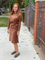 Load image into Gallery viewer, Five Star Velour Skirt - Set
