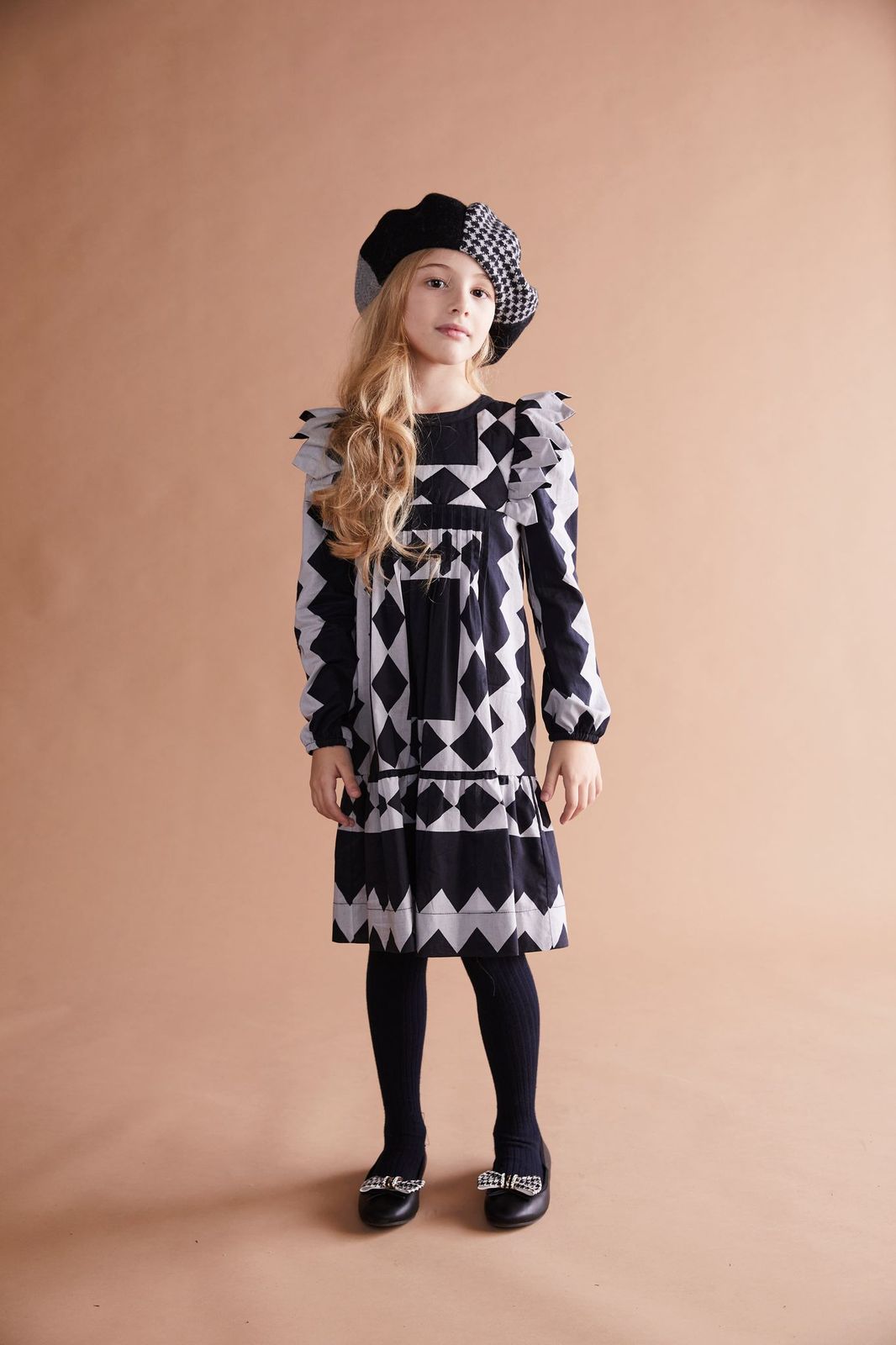 Black White Geometric Dress