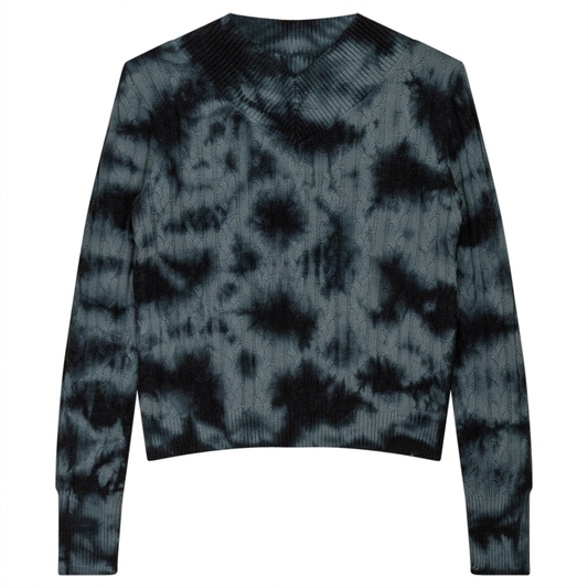 Braided Tie Dye Sweater