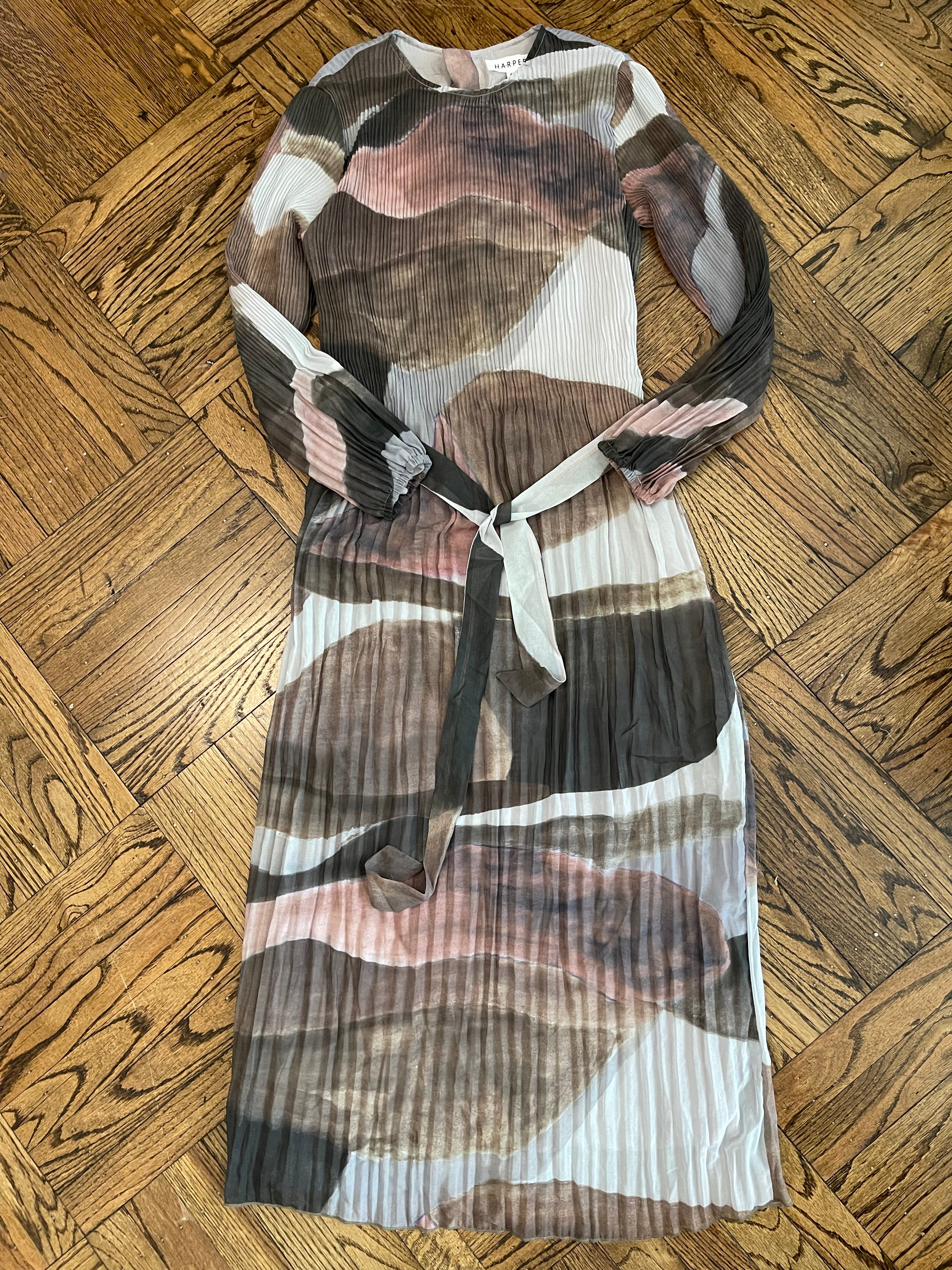 Pleated Midi Dress
