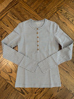 Load image into Gallery viewer, Striped Henley Tee
