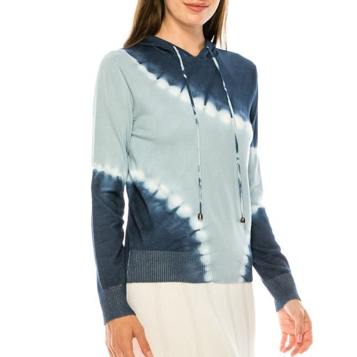 Tye Printed Hooded Sweater