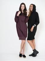 Load image into Gallery viewer, Zip Up Dress with Hoodie
