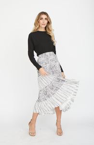 Zebra Printed Skirt