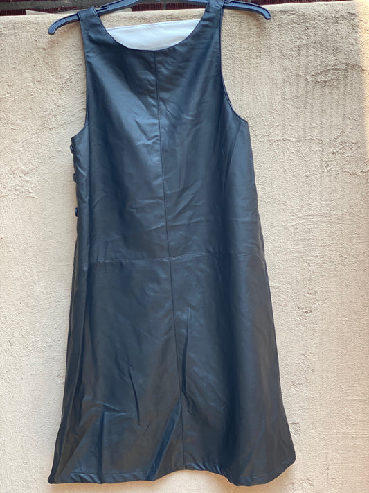 Leather Jumper with White Band