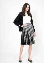 Load image into Gallery viewer, Houndstooth Pleated Skirt
