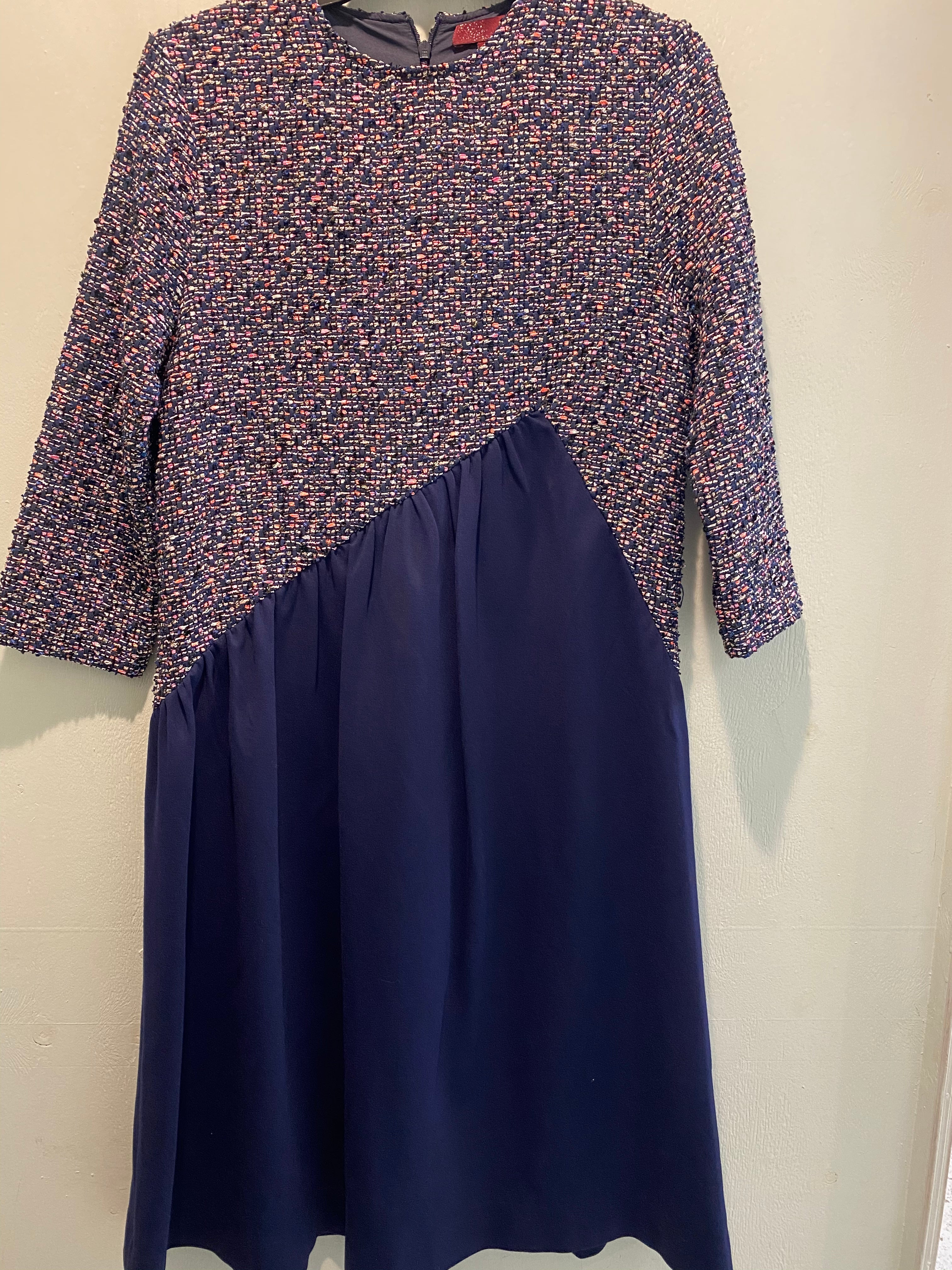 Tweed Colorblock Dress