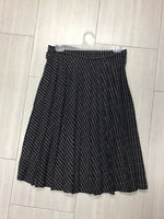 Load image into Gallery viewer, Black With Blue And Pink  Pleated Skirt
