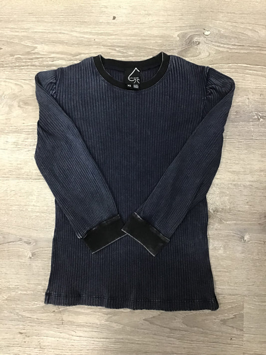 Denim Wash Ribbed Tee