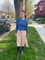 Load image into Gallery viewer, Silky Crinkle Taupe Skirt
