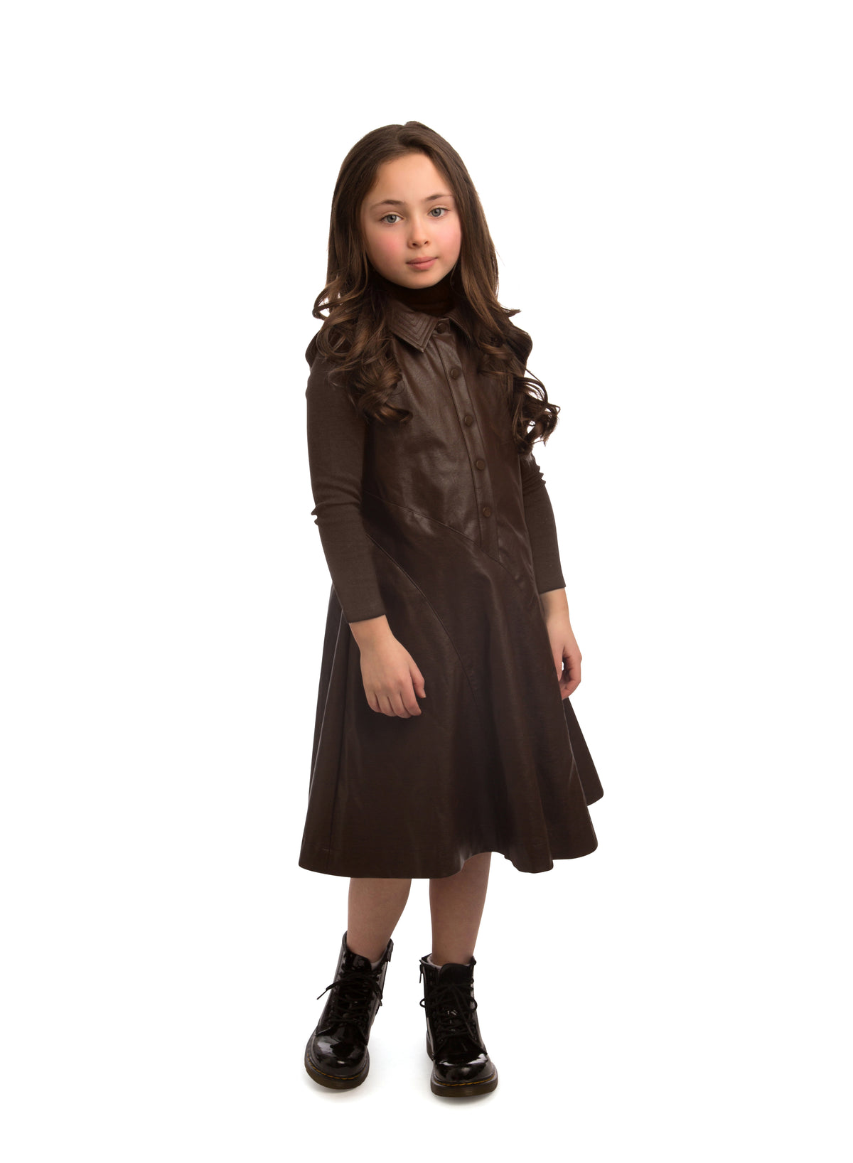 Brown Leather Jumper