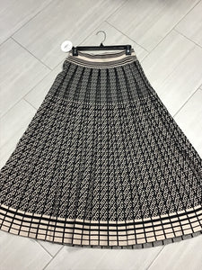 Midi Geometric Printed Skirt