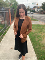 Load image into Gallery viewer, Thick Ribbed Button Cardigan - Set
