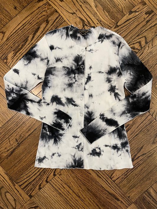 Tie Dye Snap Cardigan
