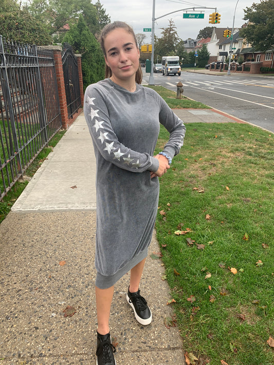 Star Sleeve Comfy Dress