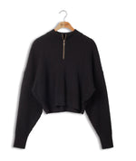 Load image into Gallery viewer, Point Cable Knit Zip Sweater
