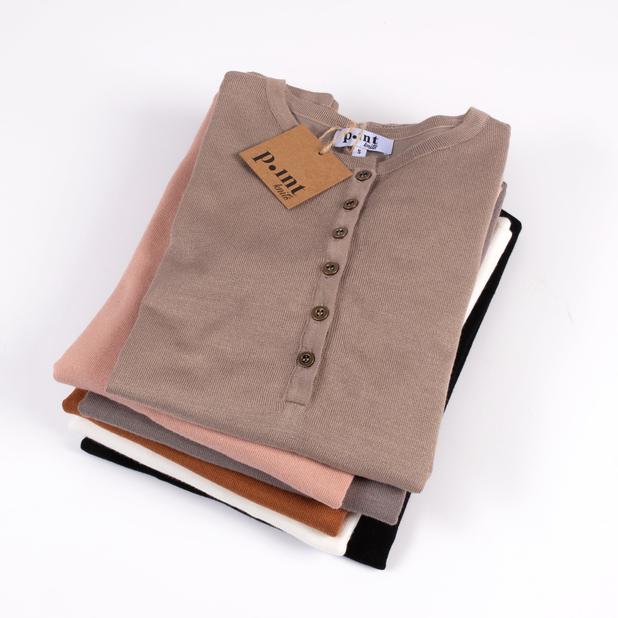 Point Knit Henley
