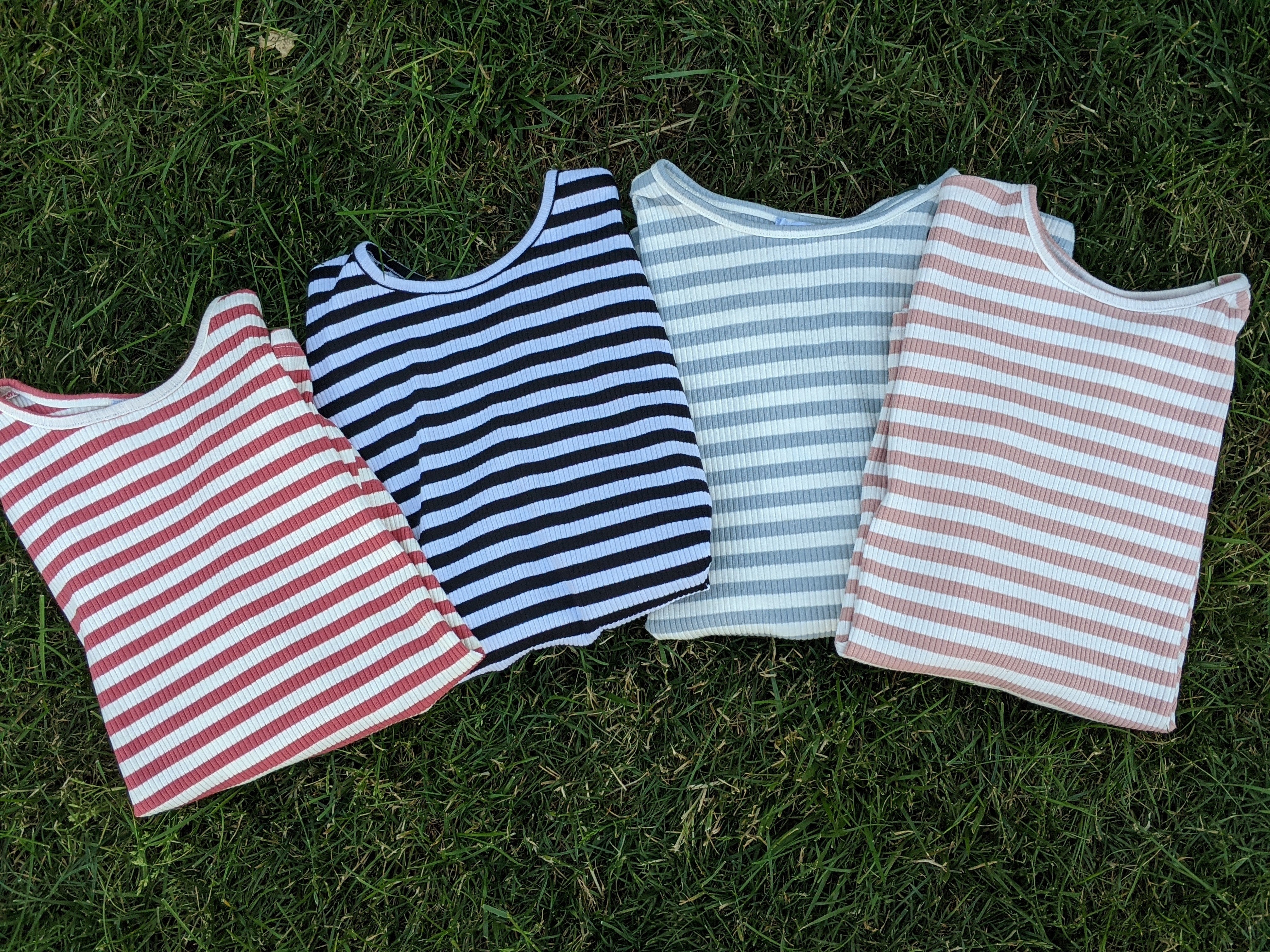 STRIPED WH CREW TEES