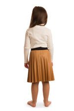 Load image into Gallery viewer, Leather Look Pleated Skirt
