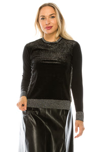 Sparkle Front Knit Sweater