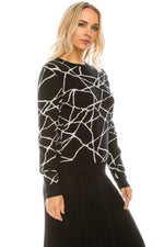 Load image into Gallery viewer, Vein Striped Pullover Sweater
