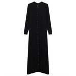 Load image into Gallery viewer, BLACK RIBBED CARDIGAN DRESS
