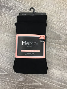 MeMoi Black Tights 2pack