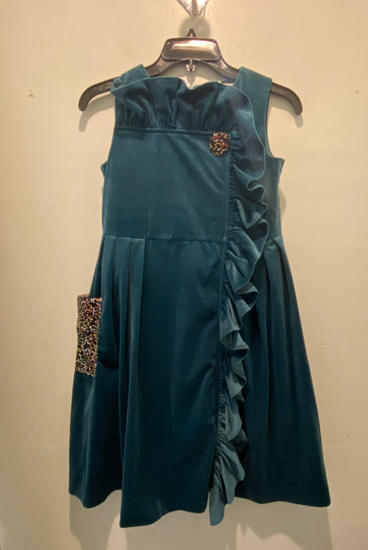 Teal Dress with Sequins