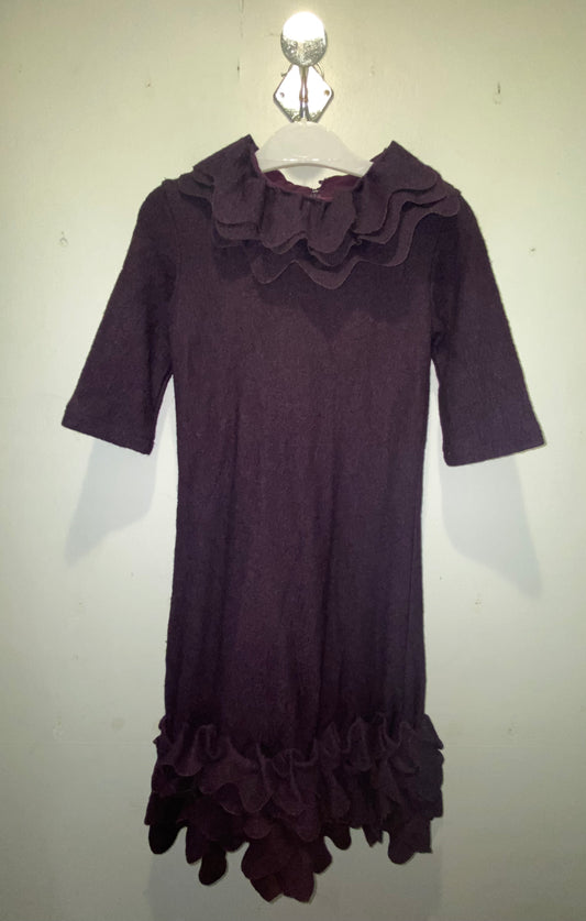 Purple Ruffled Dress
