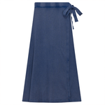 Load image into Gallery viewer, Denim Wrap Midi Skirt

